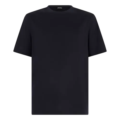 Zegna - Tops > T-Shirts - Black - Zegna - Modalova
