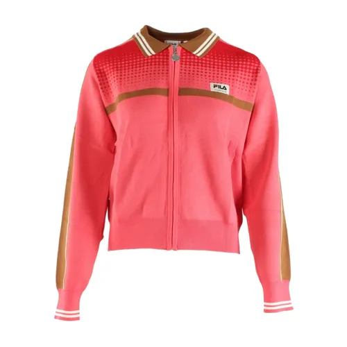 Fila - Knitwear > Cardigans - Red - Fila - Modalova