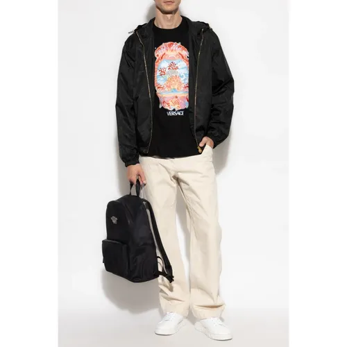Versace - Tops > T-Shirts - Black - Versace - Modalova