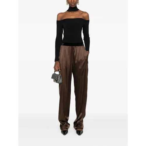 Trousers > Wide Trousers - - Tom Ford - Modalova