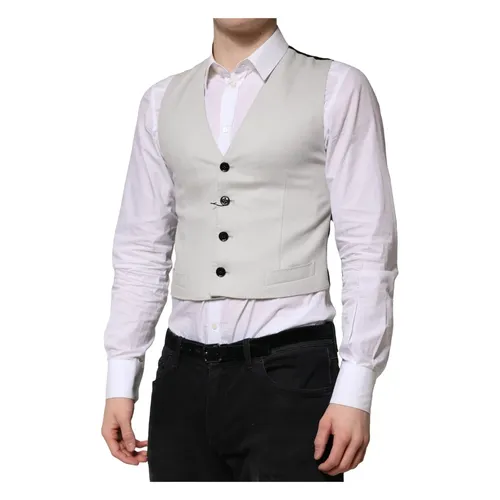 Jackets > Vests - - Dolce & Gabbana - Modalova