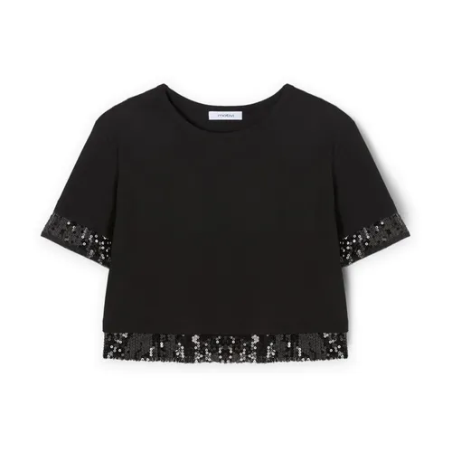 Motivi - Tops > T-Shirts - Black - Motivi - Modalova