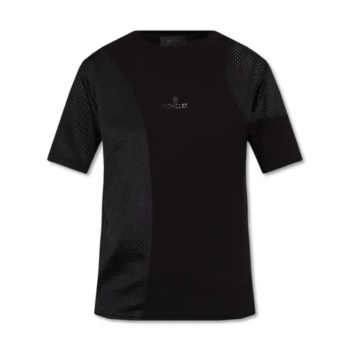 Moncler - Tops > T-Shirts - Black - Moncler - Modalova