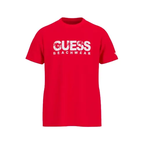 Guess - Tops > T-Shirts - Red - Guess - Modalova