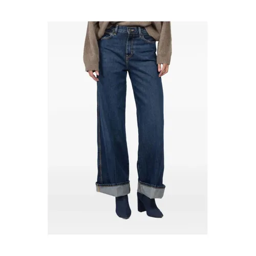 Frame - Jeans > Wide Jeans - Blue - Frame - Modalova