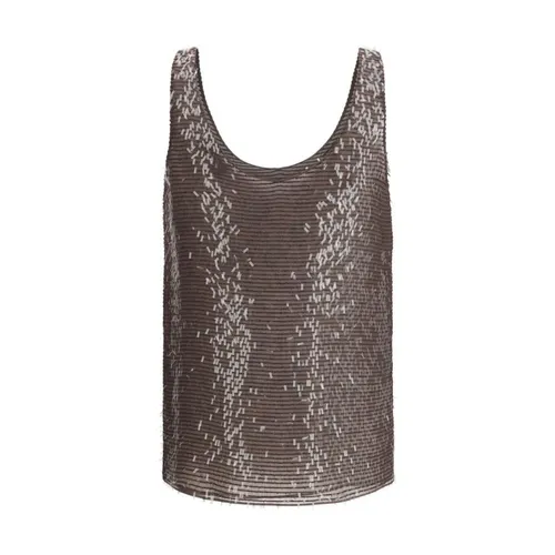 Tops > Sleeveless Tops - - Brunello Cucinelli - Modalova