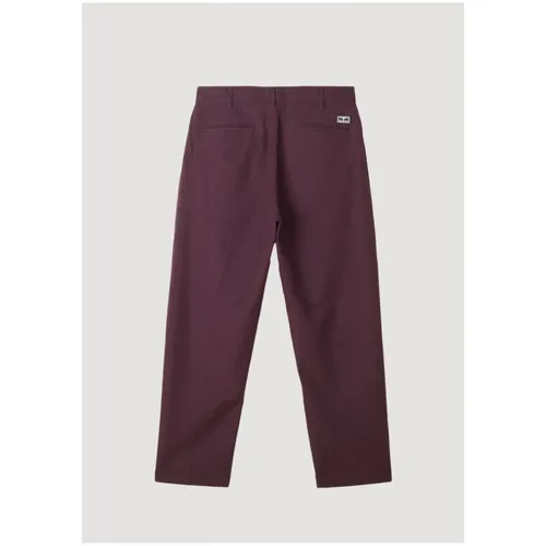Trousers > Straight Trousers - - Obey - Modalova