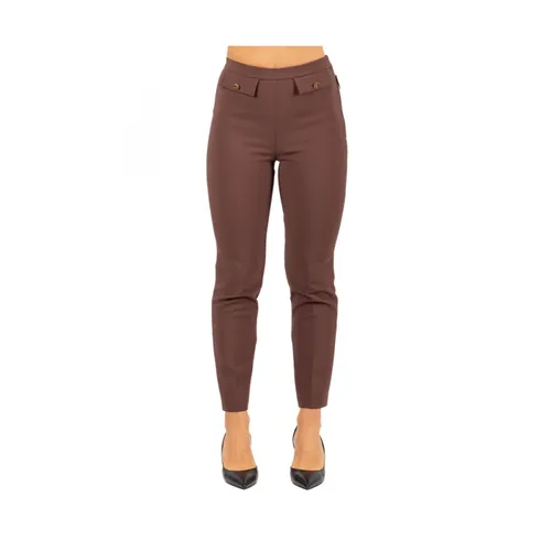 Trousers > Slim-fit Trousers - - Elisabetta Franchi - Modalova