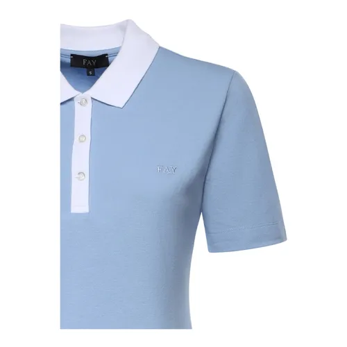Fay - Tops > Polo Shirts - Blue - Fay - Modalova