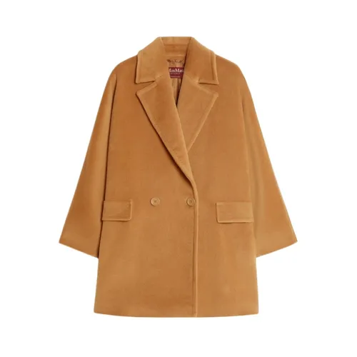 Coats > Double-Breasted Coats - - Max Mara Studio - Modalova