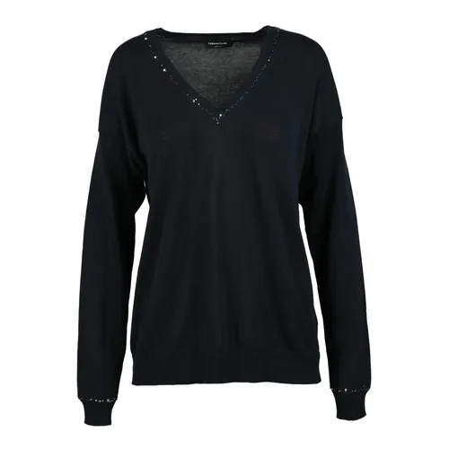 Knitwear > V-neck Knitwear - - Fabiana Filippi - Modalova