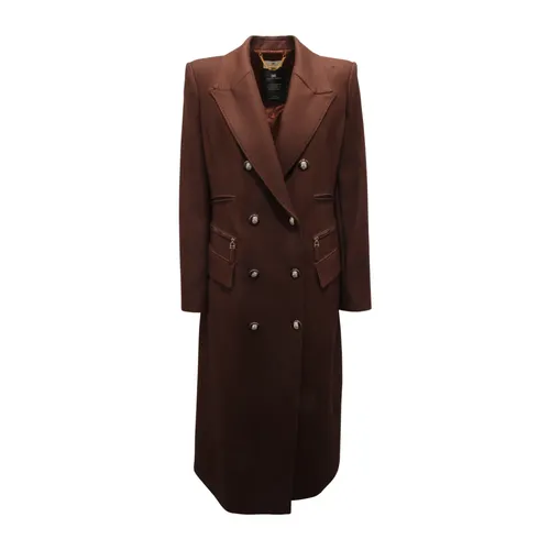 Coats > Double-Breasted Coats - - Elisabetta Franchi - Modalova