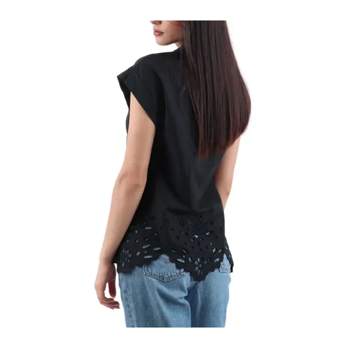 Liu Jo - Tops > T-Shirts - Black - Liu Jo - Modalova
