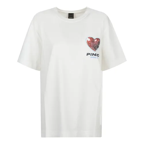 Pinko - Tops > T-Shirts - White - Pinko - Modalova