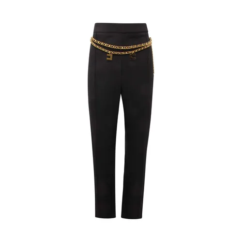 Trousers > Slim-fit Trousers - - Elisabetta Franchi - Modalova
