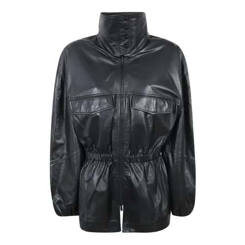 Jackets > Leather Jackets - - The Frankie Shop - Modalova