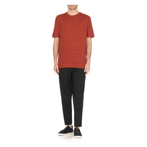 Zegna - Tops > T-Shirts - Brown - Zegna - Modalova