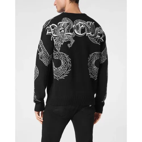 Knitwear > Round-neck Knitwear - - Philipp Plein - Modalova