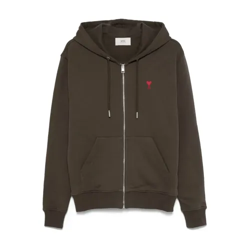 Sweatshirts & Hoodies > Zip-throughs - - Ami Paris - Modalova