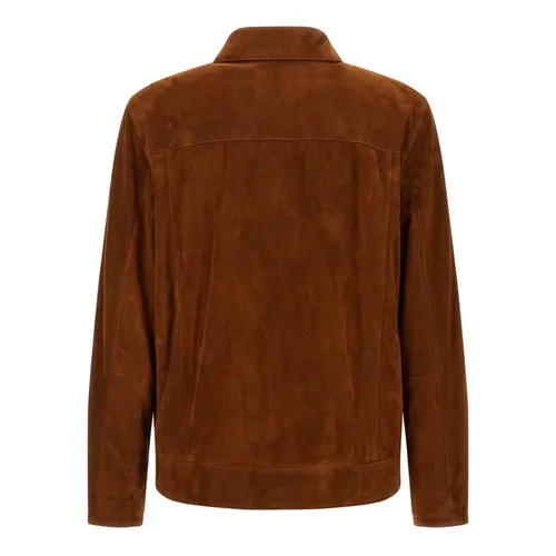 Jackets > Leather Jackets - - Brioni - Modalova