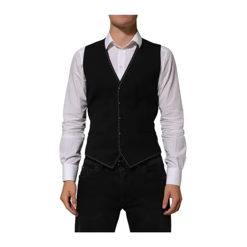 Suits > Suit Vests - - Dolce & Gabbana - Modalova