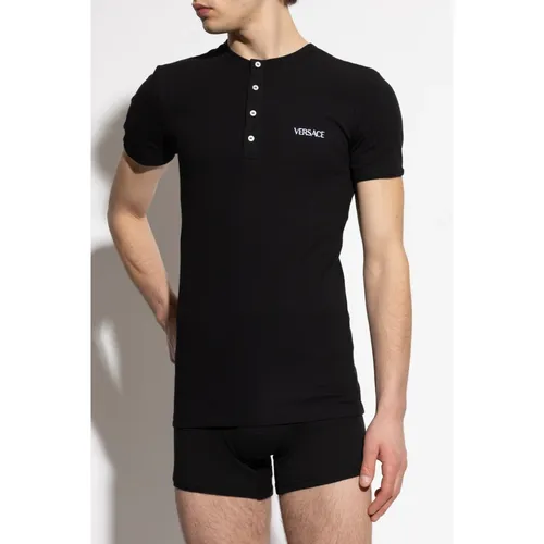 Versace - Tops > T-Shirts - Black - Versace - Modalova