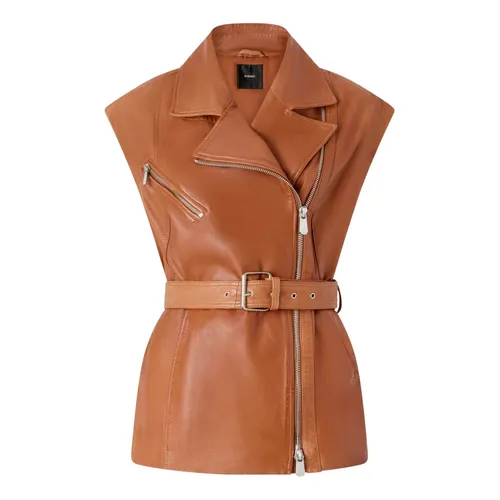 Pinko - Jackets > Vests - Brown - Pinko - Modalova