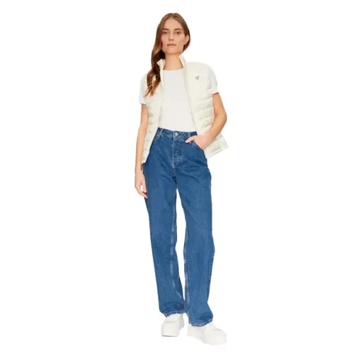 Guess - Jackets > Vests - White - Guess - Modalova