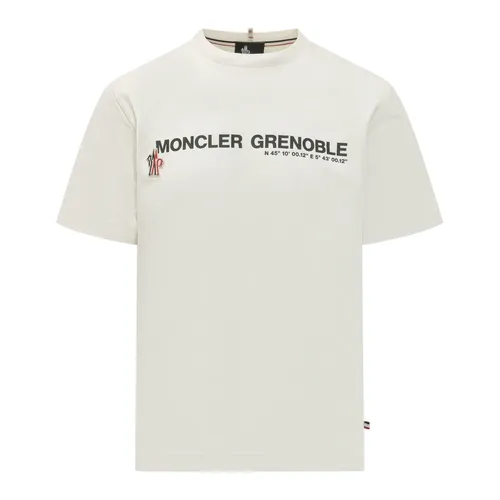 Moncler - Tops > T-Shirts - White - Moncler - Modalova
