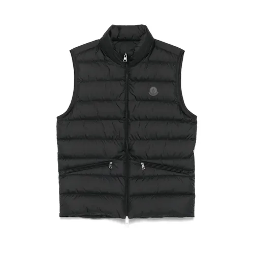 Moncler - Jackets > Vests - Black - Moncler - Modalova