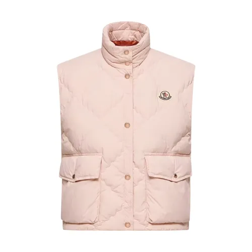 Moncler - Jackets > Vests - Pink - Moncler - Modalova