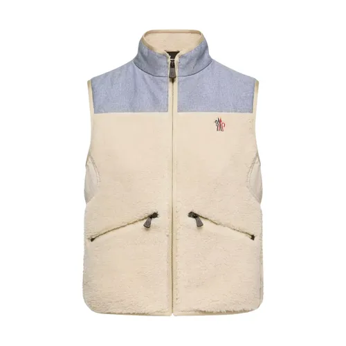 Moncler - Jackets > Vests - Beige - Moncler - Modalova