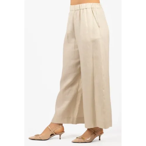 Trousers > Wide Trousers - - Max Mara Studio - Modalova