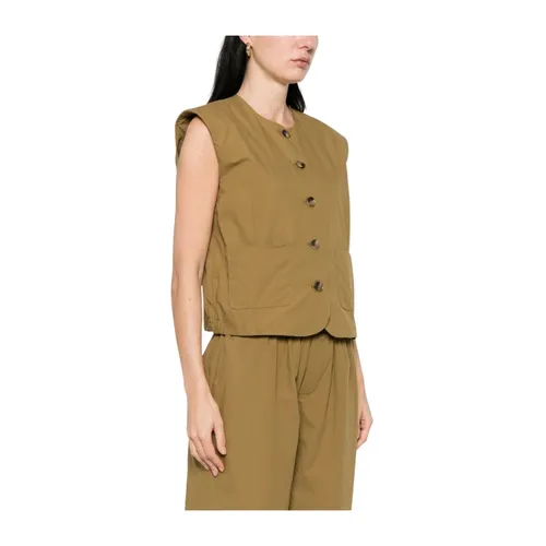 Yerse - Jackets > Vests - Green - Yerse - Modalova
