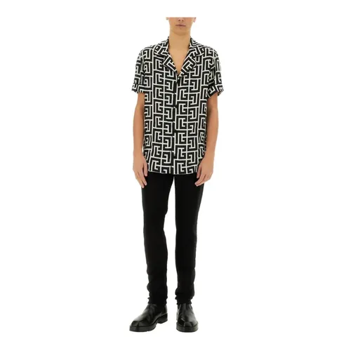 Shirts > Short Sleeve Shirts - - Balmain - Modalova