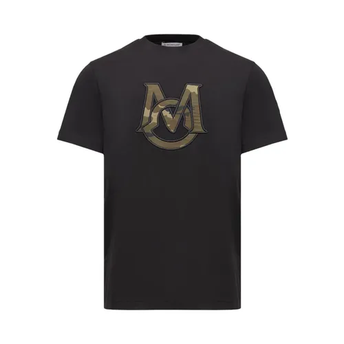 Moncler - Tops > T-Shirts - Black - Moncler - Modalova