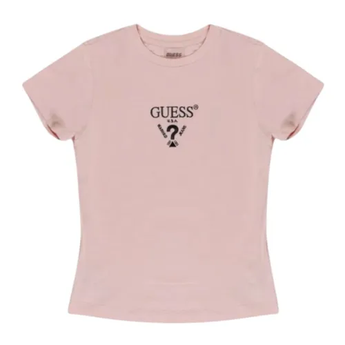 Guess - Tops > T-Shirts - Pink - Guess - Modalova