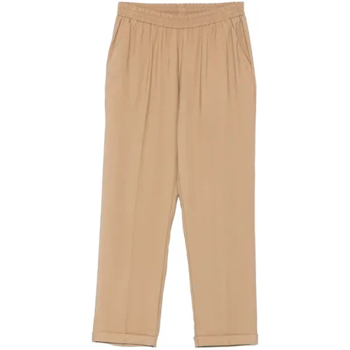 Trousers > Tapered Trousers - - Le Tricot Perugia - Modalova