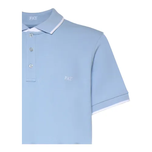Fay - Tops > Polo Shirts - Blue - Fay - Modalova