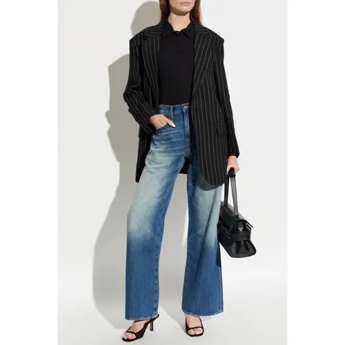 R13 - Jeans > Wide Jeans - Blue - R13 - Modalova