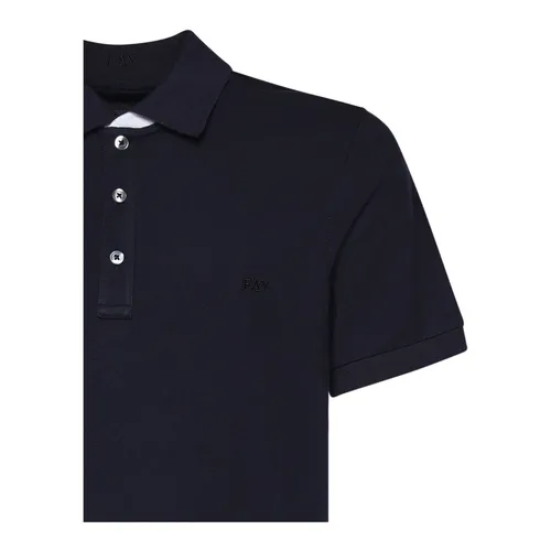 Fay - Tops > Polo Shirts - Black - Fay - Modalova