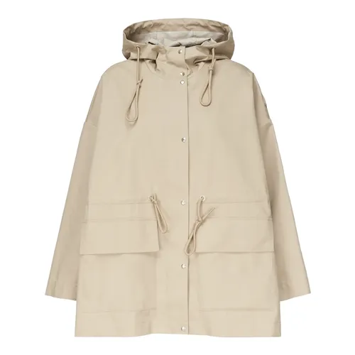 Moncler - Coats > Parkas - Beige - Moncler - Modalova