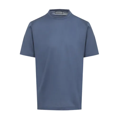 Canali - Tops > T-Shirts - Blue - Canali - Modalova