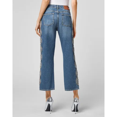 Jeans > Cropped Jeans - - Philipp Plein - Modalova