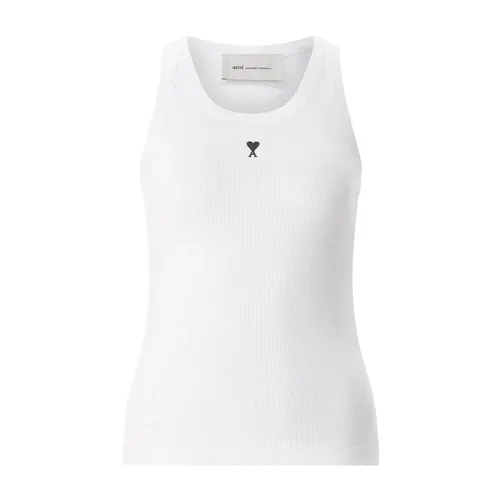 Tops > Sleeveless Tops - - Ami Paris - Modalova