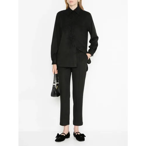 Trousers > Cropped Trousers - - Emporio Armani - Modalova