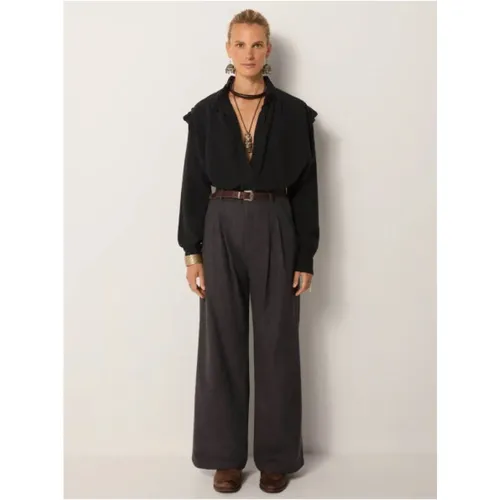 Trousers > Wide Trousers - - Maison Hotel - Modalova