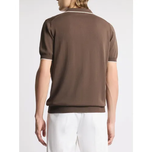Fay - Tops > Polo Shirts - Brown - Fay - Modalova