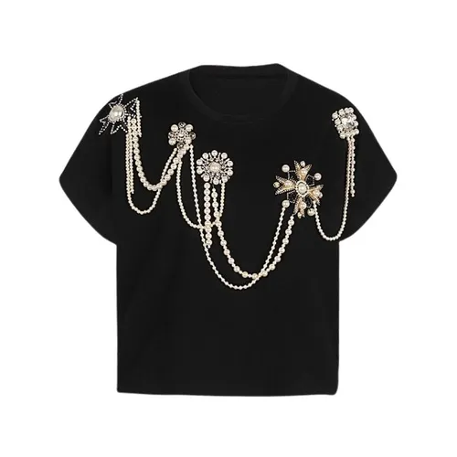 Balmain - Tops > T-Shirts - Black - Balmain - Modalova
