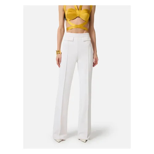 Trousers > Wide Trousers - - Elisabetta Franchi - Modalova
